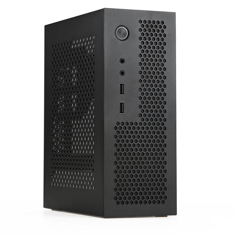 SKTC A09 Black Mini-ITX 0.8mm SPCC Desktop Computer Case Mirip Velka 3