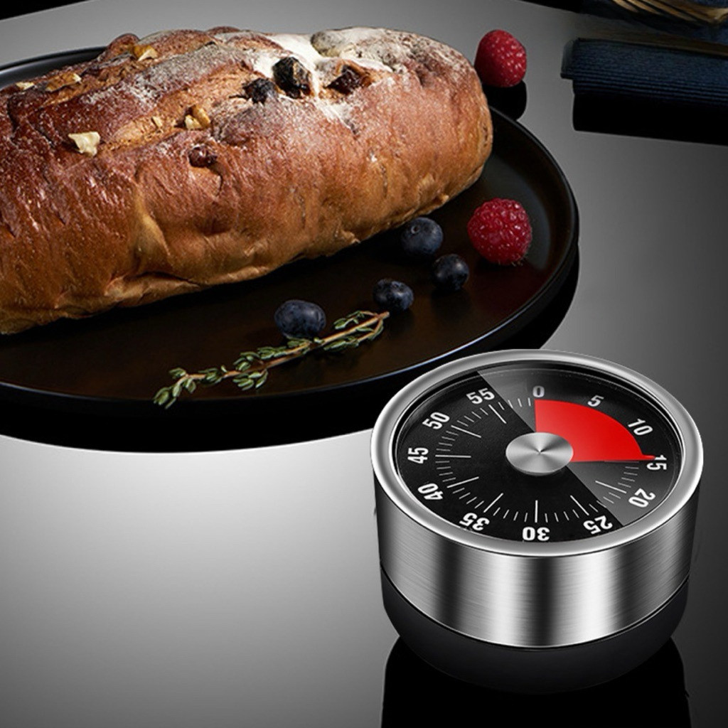 TIMER DAPUR MAGNET DIGITAL MANUAL PUTAR MECHANICAL MAGNETIC KITCHEN COUNTDOWN TIMER | LOURAID