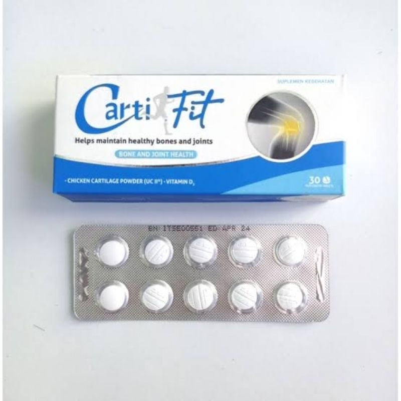 Cartifit Box Isi 30 Suplemen Tulang Dan Sendi
