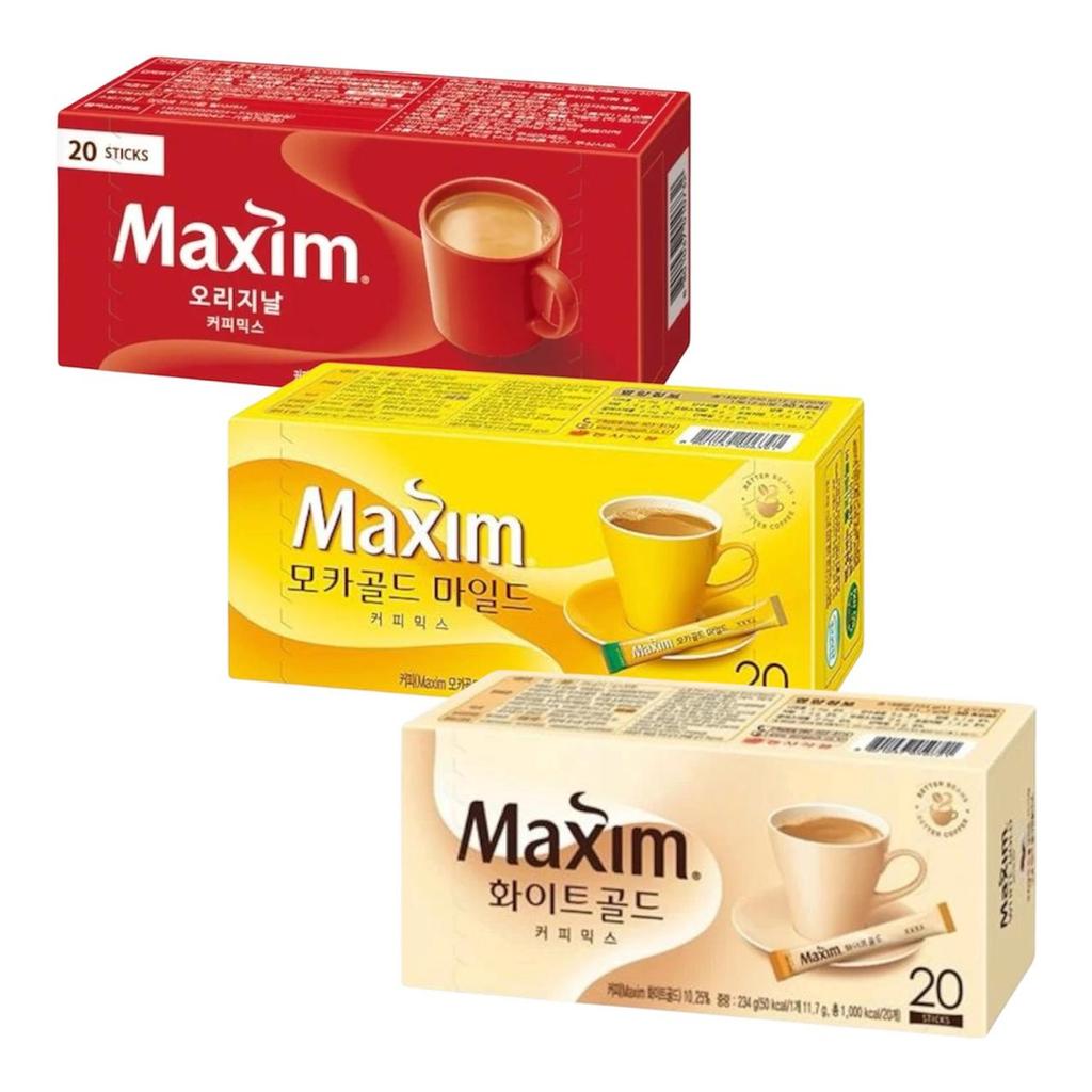 Maxim Coffee Korea / Maxim Coffee Mix Original Mocha White Gold / Kopi Maxim Korea 20 Stik