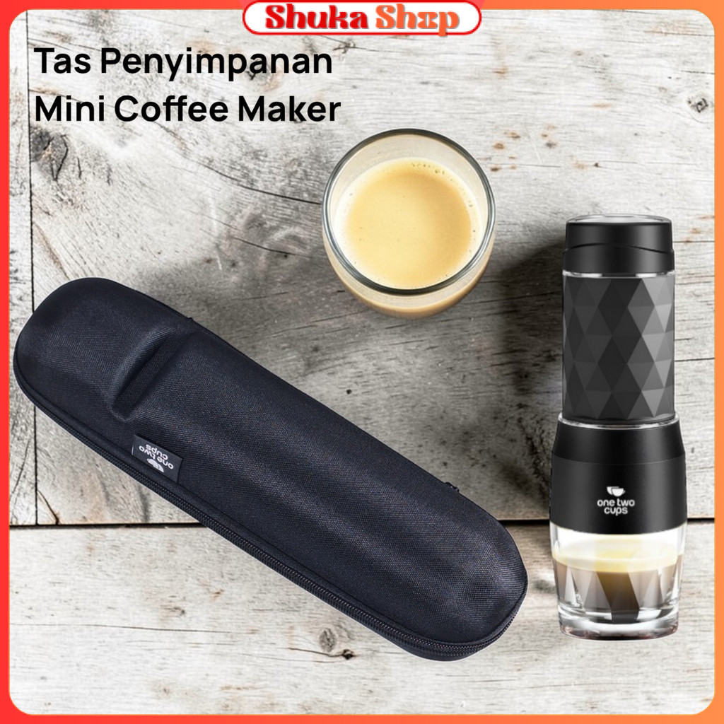 One Two Cups Tas Penyimpanan Hand Press Mini Coffee Maker for HS-8439 - OT14
