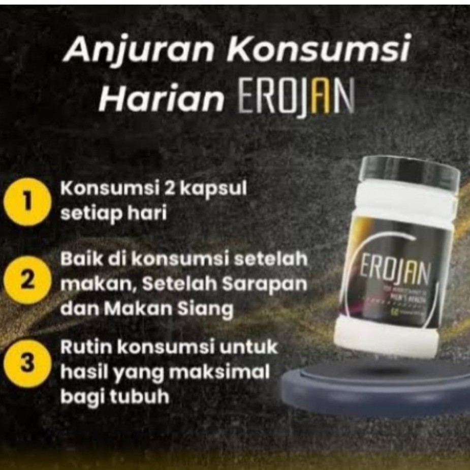 Terlaris Erojan Official Store Original 100% Kapsul Suplemen Herbal Distributor Resmi Barcode Bpom &