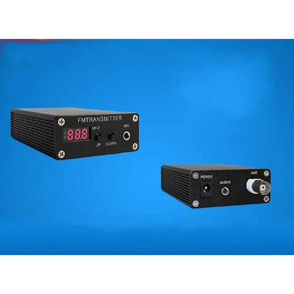 1mw 87-109MHZ Stereo PLL FM MP3 transmitter Mini Radio Station+ power supply + Antenna