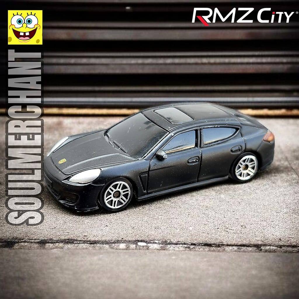 RMZ City Porsche Panamera Turbo Hitam Loose Diecast Mobil Sport