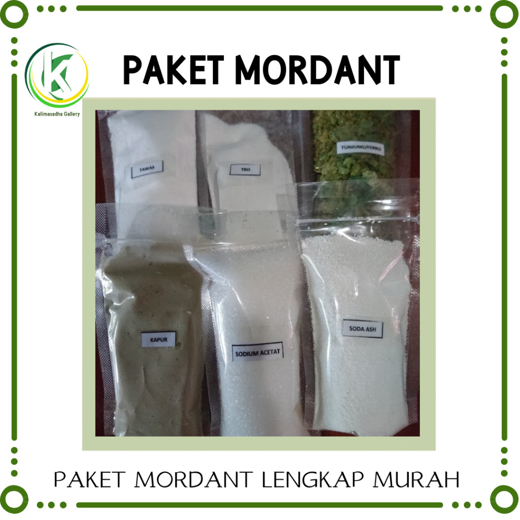 PAKET MORDANT ECOPRINT DAN BATIK MURAH DAN LENGKAP BERAT @100 GRAM OBAT BATIK PENCELUP KAIN