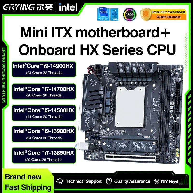 ERYING ITX DIY Gaming Motherboard CPU Combo 13th 14th Kit i9 14900HX 13980HX i7 14700HX 13850HX i5 1