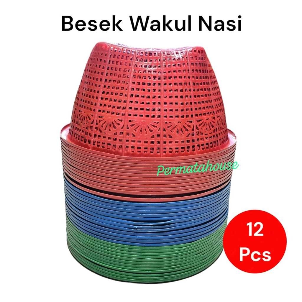 12 Pcs Wakul Besek Hajatan | Besek Ceting Plastik - NEW PRODUK