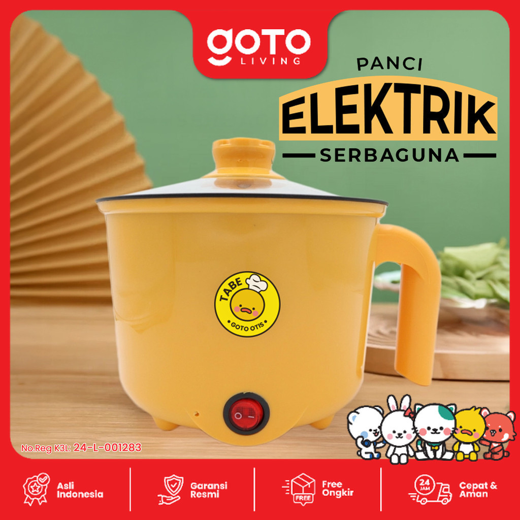 Goto Otis Panci Listrik Multifungsi Fry Pan Elektrik Anti Lengket