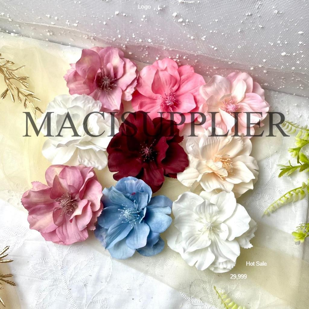 MACISUPPLIER Bunga Mawar Putri Besar bunga mawar putri artificial bunga mawar putri dekorasi