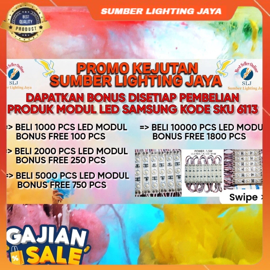 LAMPU MODUL LED SAMSUNG 3 MATA 12V / MODUL LED 3 MATA 12V 1.5WATT /MODUL 3 MATA 12V