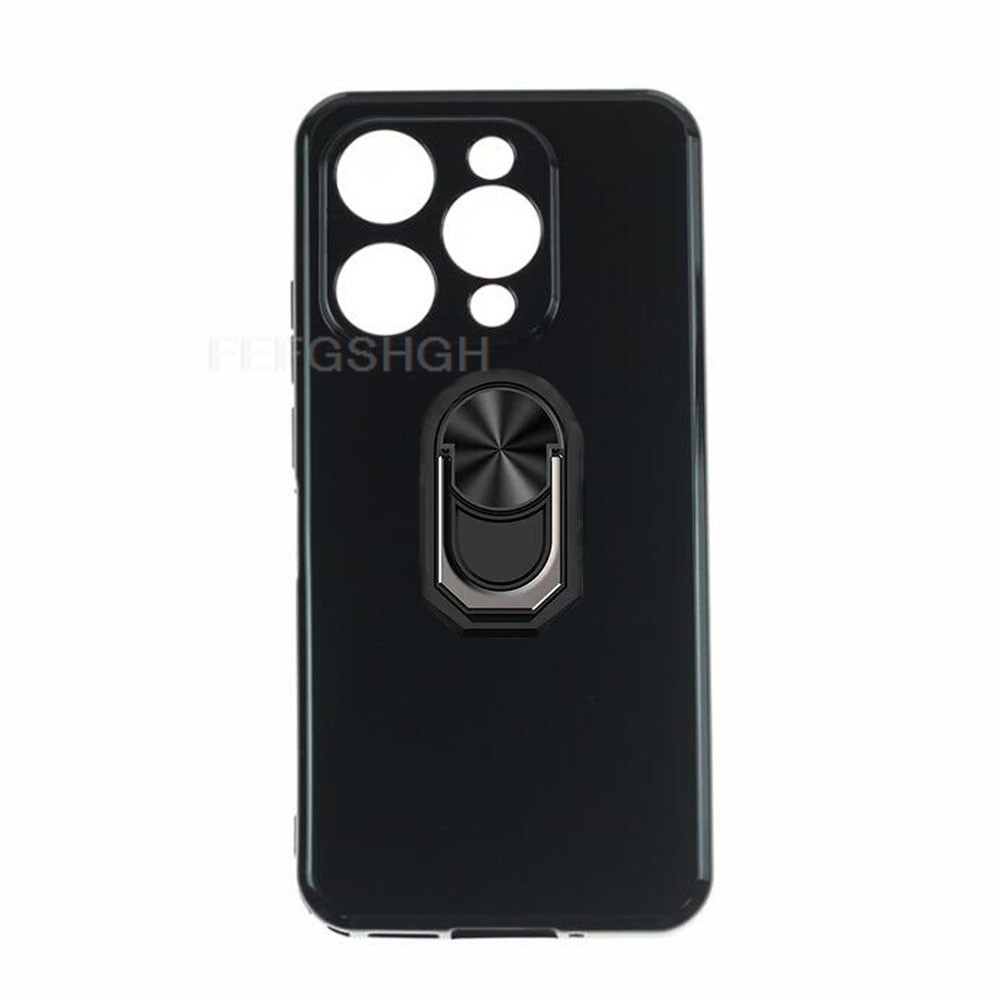 For Oukitel WP52 6.6" Back Finger Ring Soft TPU Silicone Case For OukitelWP52 WP 52 Bracket Phone Co