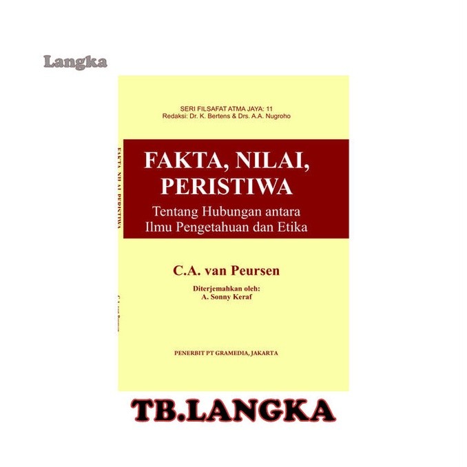 FAKTA, NILAI, PERISTIWA TENTANG HUBUNGAN ANTARA ILMU PENGETAHUAN DAN ETIKA - C.A. VAN PEURSEN