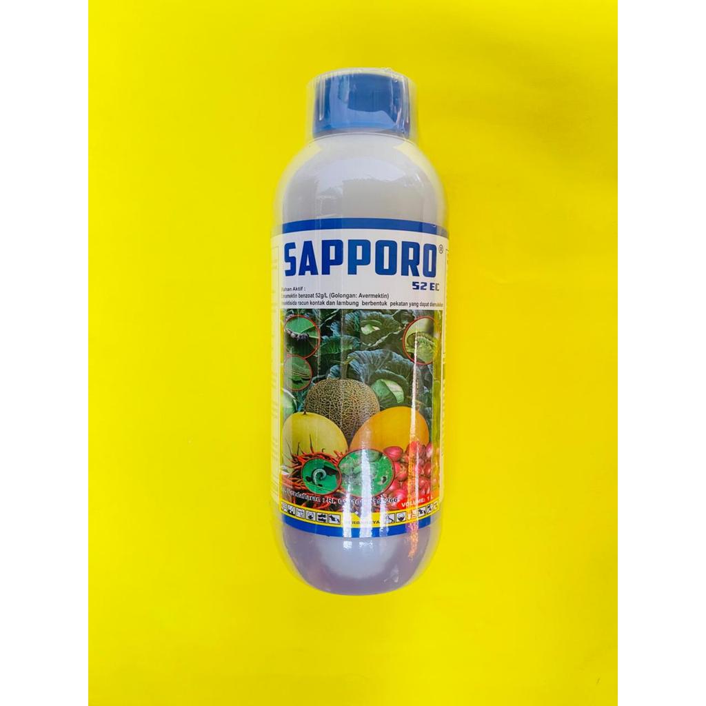 Insektisida pengendali ulat grayak SAPPORO 52EC isi 500ml 1 liter dari SANTANI AGRO MANDIRI