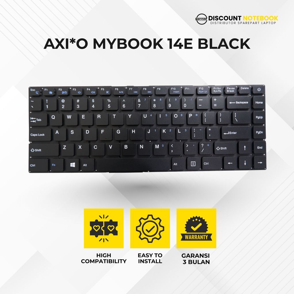 KEYBOARD LAPTOP AXIOO Mybook 14-E BLACK