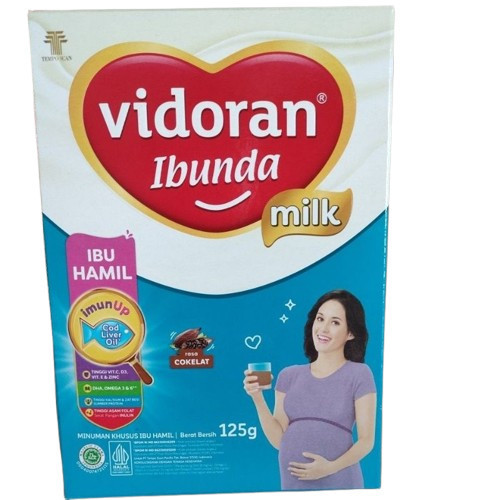 Vidoran Ibunda Cokelat 125gr Susu Pilihan Bunda Untuk Kehamilan Sehat dan Kuat