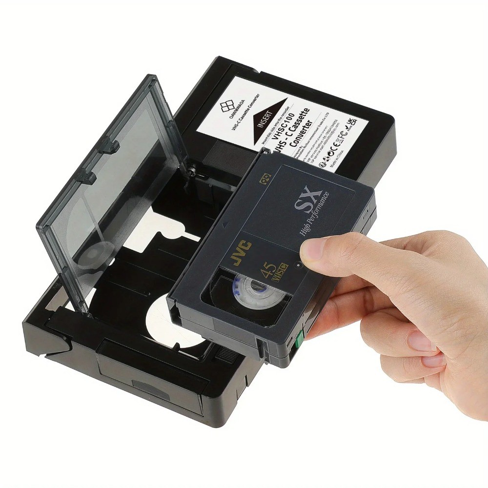 Classic Vintage VHS-C Tape Adapter, Convert VHS Tapes To VHS-C Half-size Video Cassettes With This C
