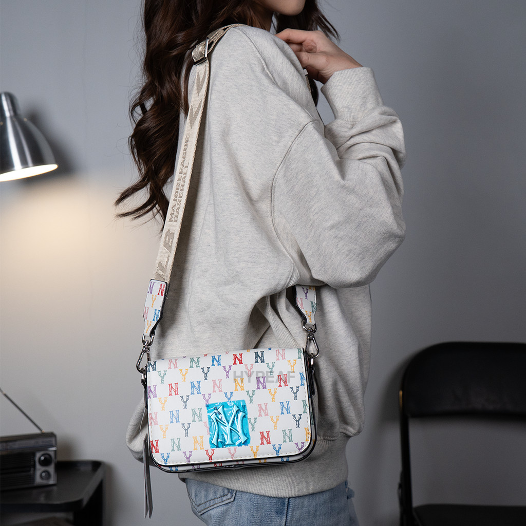 MLB NY New York Yankees Monogram Rainbow Hoody Bag