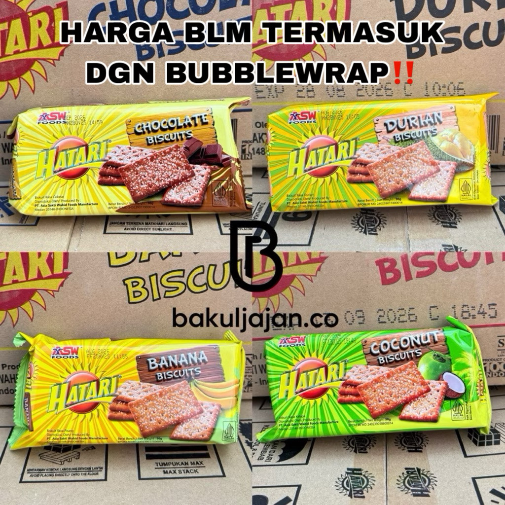 Biskuit Hatari 90 gr 1 Dus Karton Isi 40 Termurah