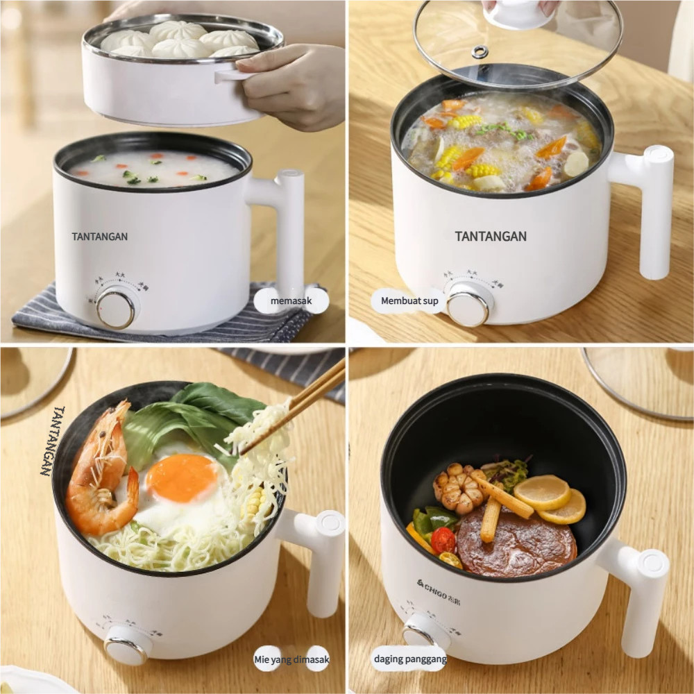 Kompor listrik multifungsi, kompor listrik kecil, asrama tunggal, panci mie instan kecil mini