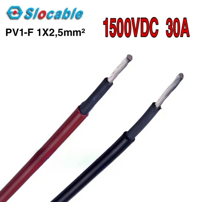 PV1-F 1X 2.5mm Slocable PV Cable Single Core Kabel Panel Surya PV1F