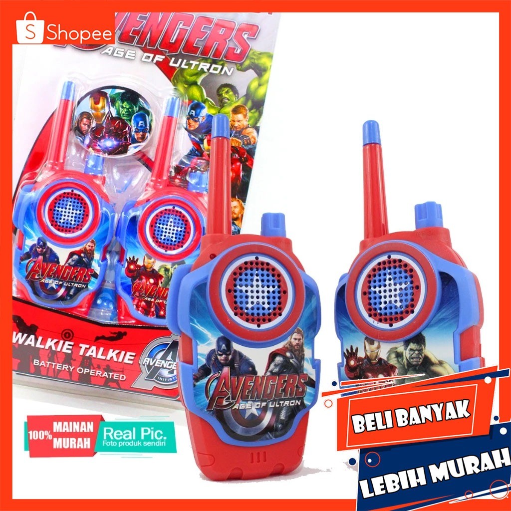 MAINAN ANAK HANDY TALKY AVENGERS CY-6026B KOMUNIKASI JARAK JAUH END GAME
