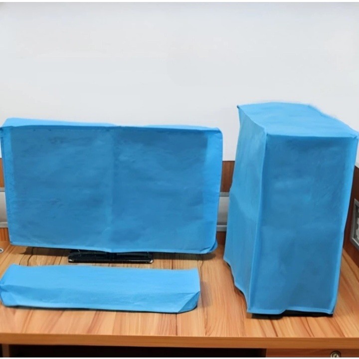 [PRE ORDER] Cover Komputer Full Set Monitor CPU Keyboard Free Custom Ukuran