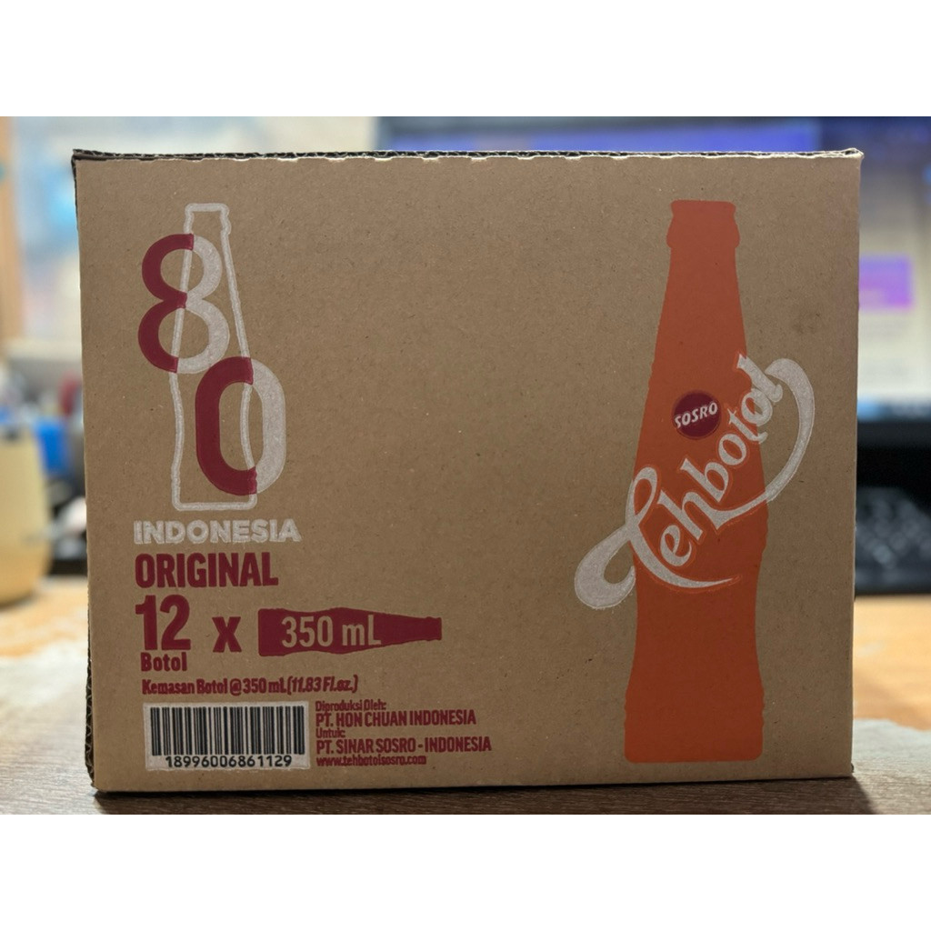 Teh Botol Sosro 350 ml @ 12 botol / 1 dus