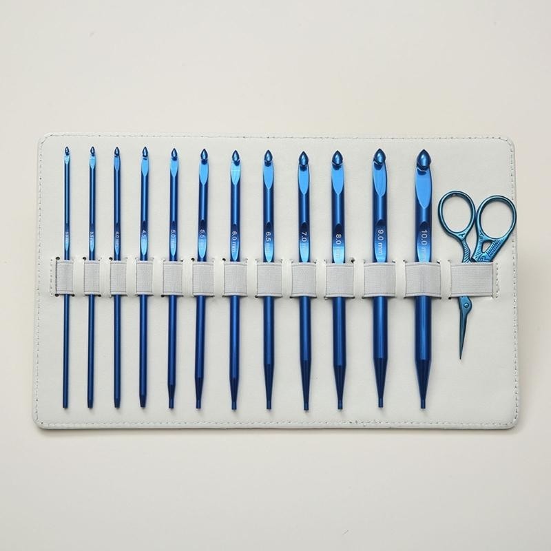 Interchangeable Tunisian Crochet Hook Set 3mm-10.0mm Knitting Needle Afghan Crochet Hook Weaving Too