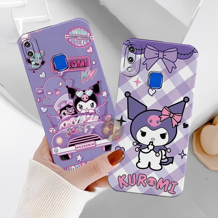 [GOLDEN CASE][019] Softcase VIVO Y91/Y93/Y95 [FINGER] Motif KUROMI - Case Kekinian - Case Procamera 