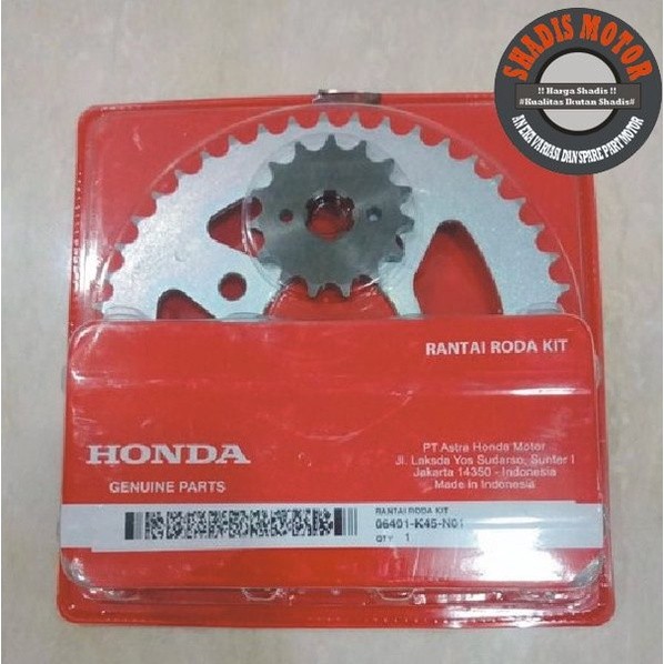 Gear Set Motor New CB 150 R Honda K45 Ger Set Ori AHM