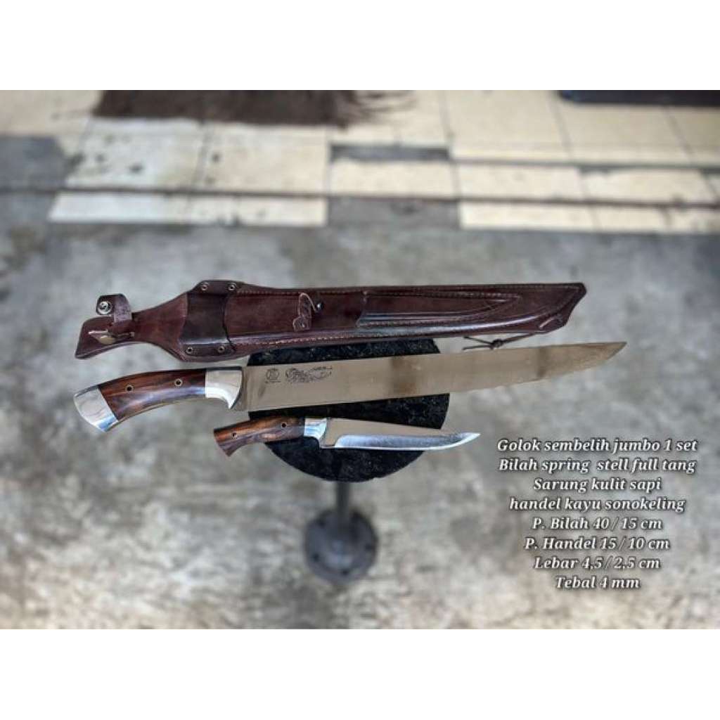 pisau jagal pisau potong golok baja golok sembelih hewan qurban golok cibatu 086 Y4S