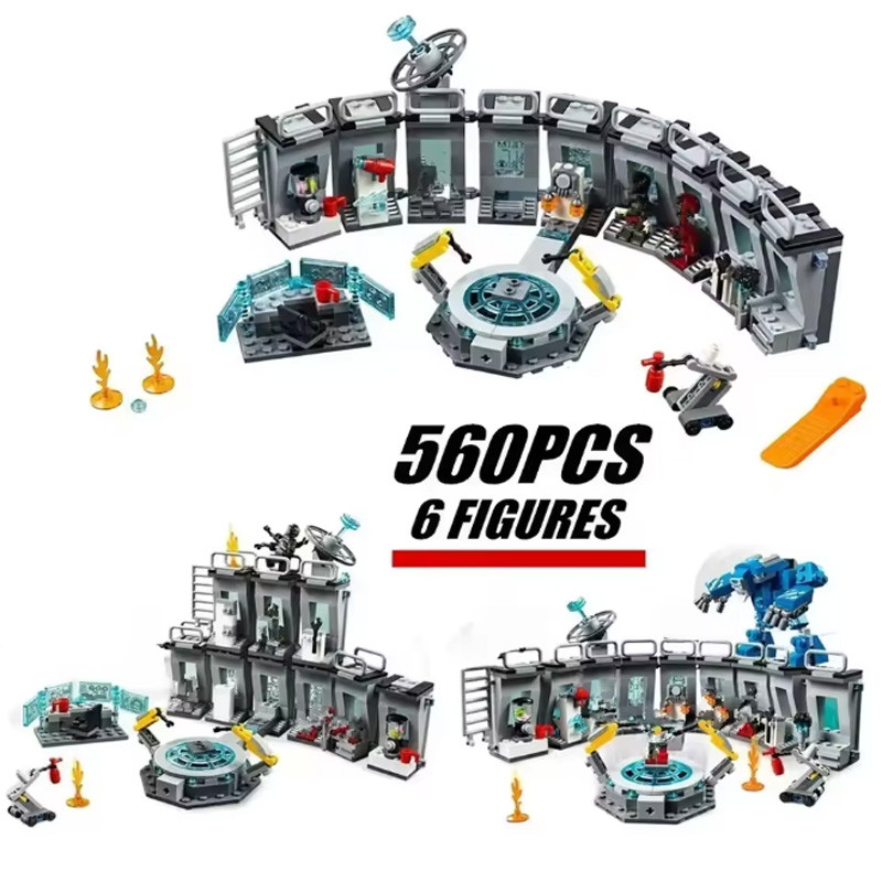 Man Hall of Armour Compound Battle Compatible  76125 Building Blocks Bricks Set Toys for Children Ch