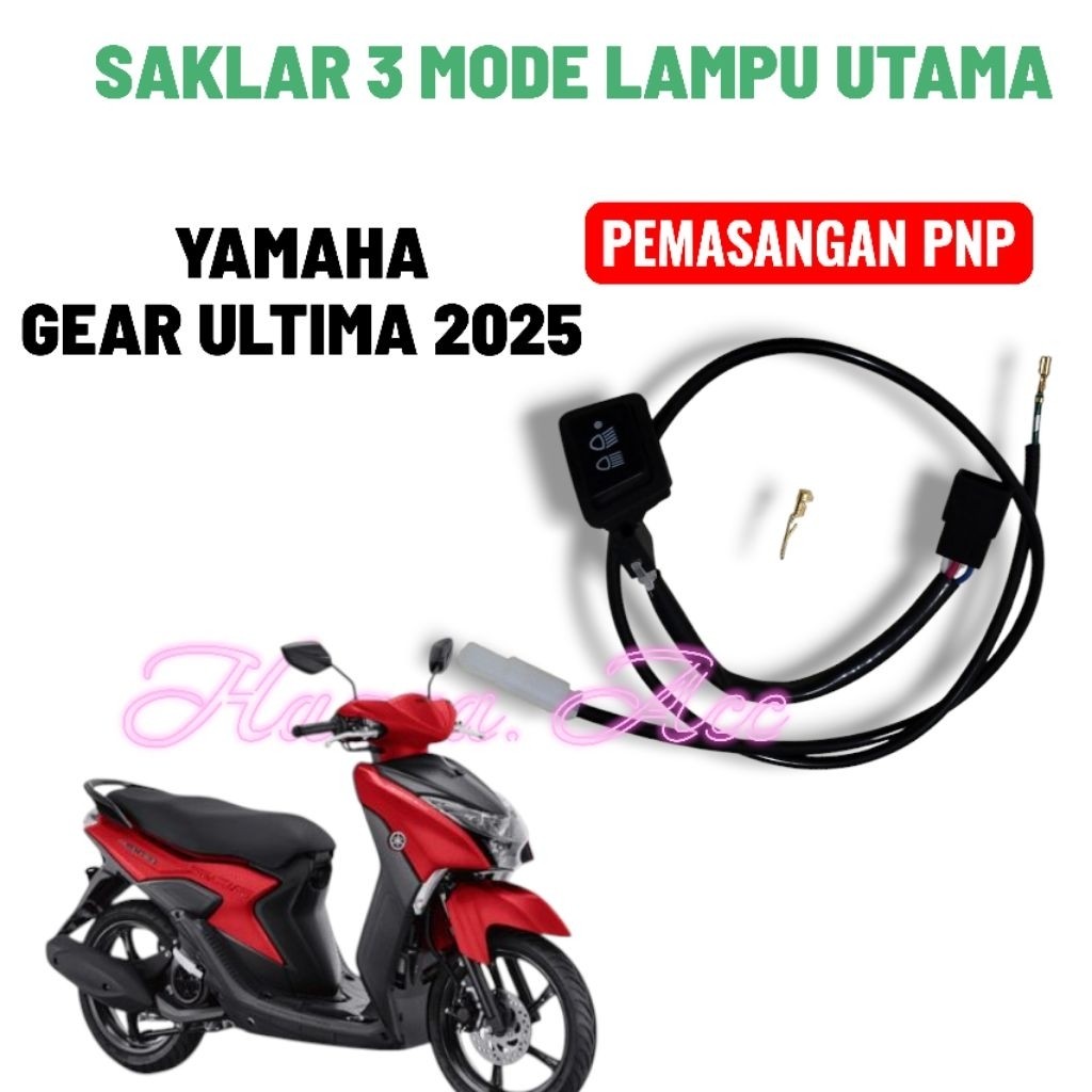 SAKLAR DIM 3TITIK 3MODE LAMPU UTAMA PNP YAMAHA GEAR ULTIMA 2025