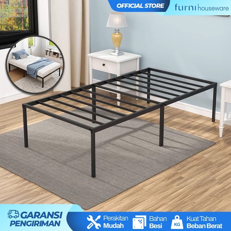 Rangka Dipan Kasur Besi Tebal Minimalis Ranjang Tempat Tidur  Ranjang Besi Tatakan Kasur