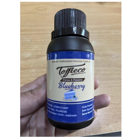 Toffieco Pasta Blueberry 100 gr paste perisa (Perisa Tofieco Blue Berry )