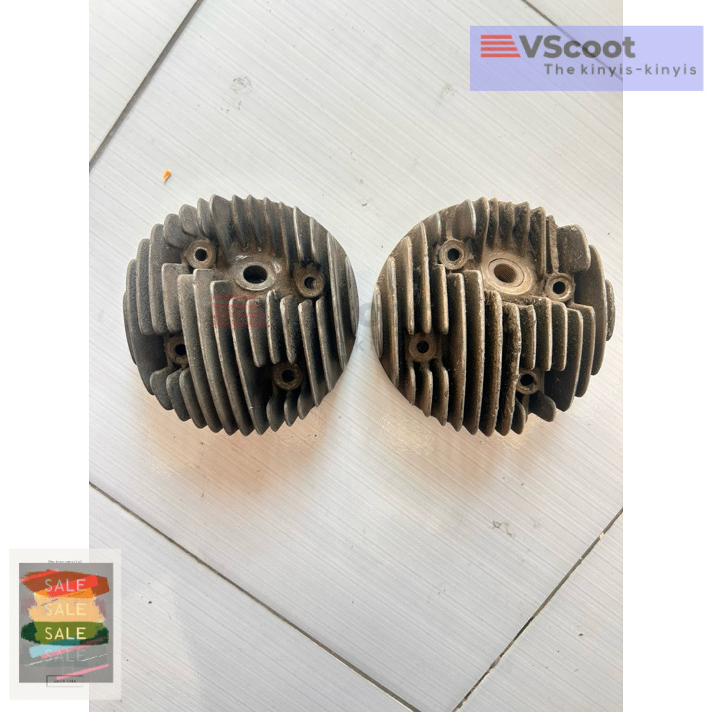 Head Cylinder Kop Vespa Vbb PX Super Sprint Original P Coret