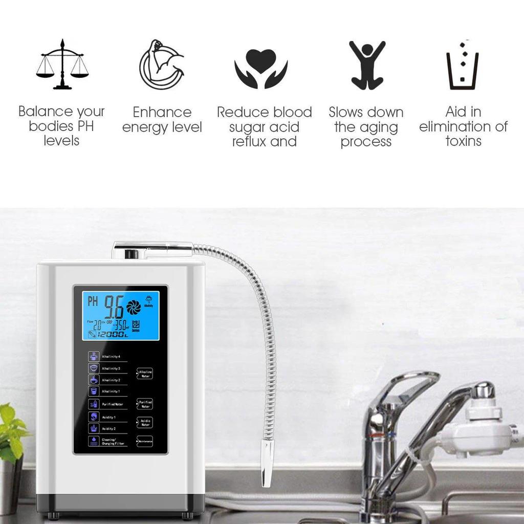 Alkaline Water Ionizer Machine PH Water Device Hydrogen Water Dispenser Alkaline Acid water Water pu
