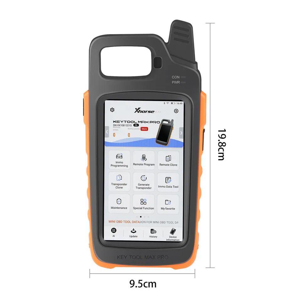 Xhorse VV Key Tool Max Pro With MINI OBD Tool Function Support Read Voltage and Leakage Current