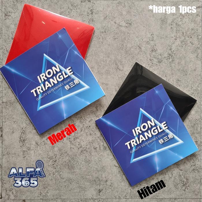 Karet Bet Tenis Meja Iron Triangle Original - Rubber Bat Pingpong - Merah