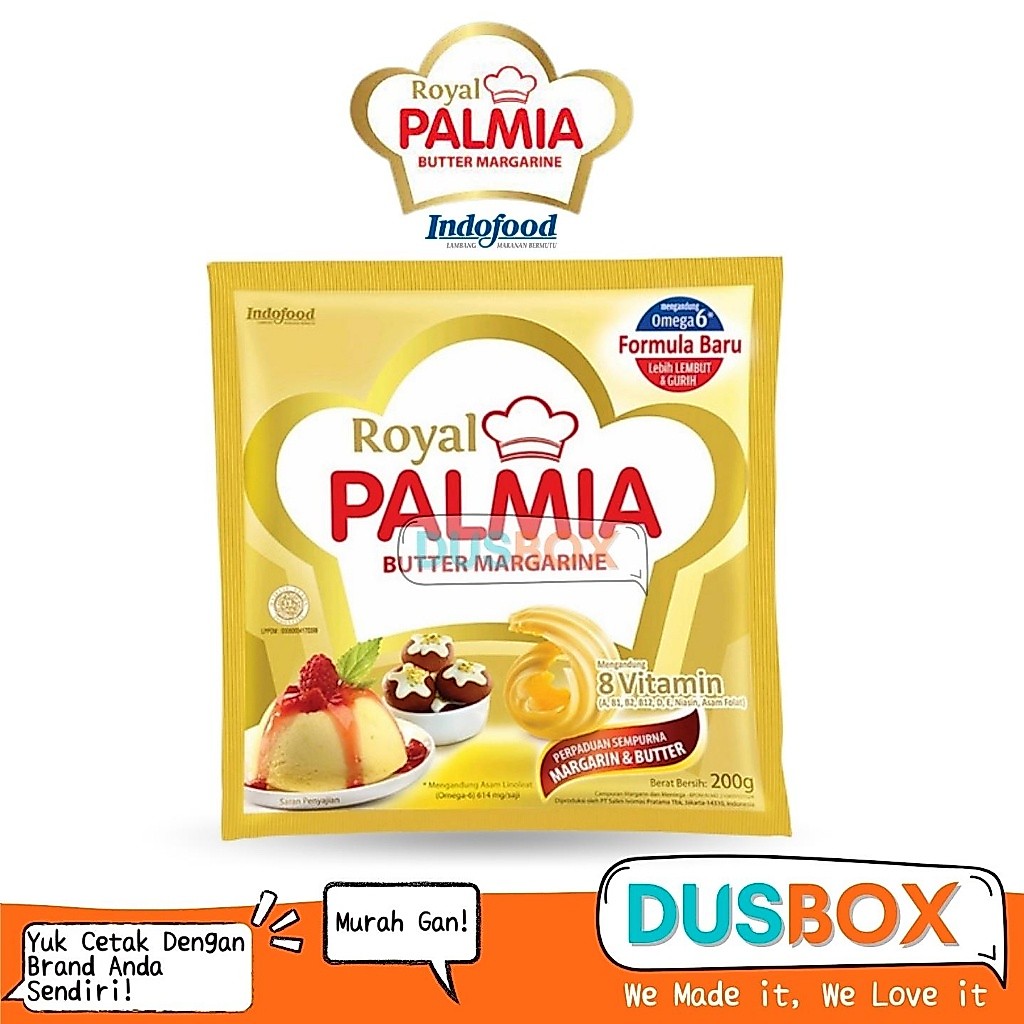 Royal Palmia Butter Margarine 200gr / Butter Palmia / Margarine Palmia / Margarin Butter Royal Palmi