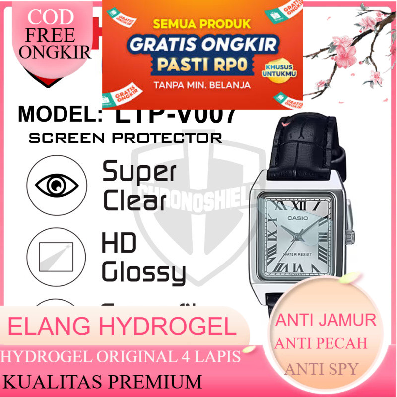 Antigores Jam Tangan Wanita Casio LTP V007 Hydrogel