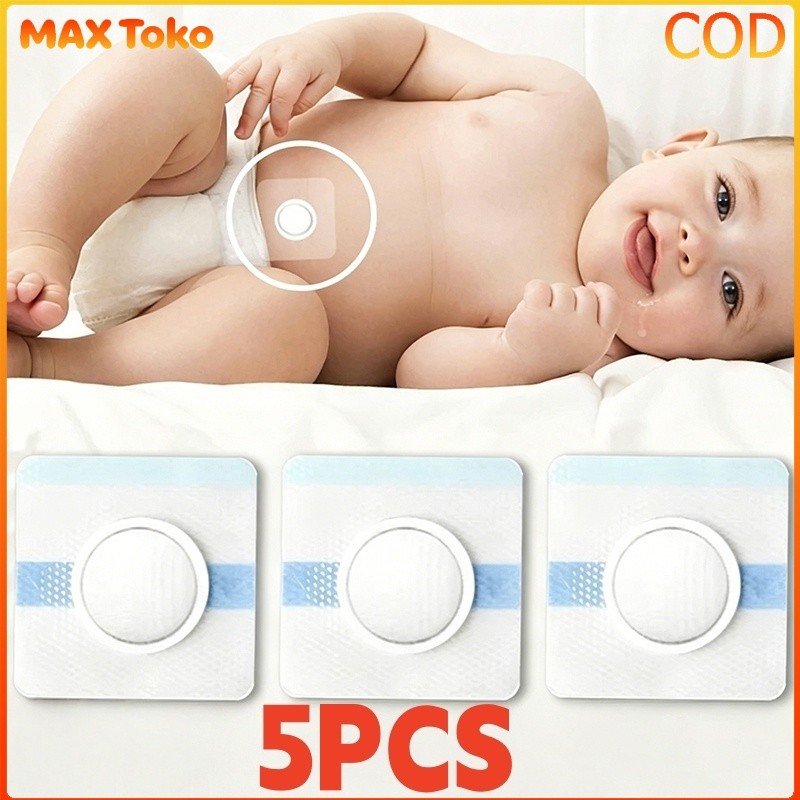 5Pcs Penutup Pusar Bayi Bodong /Koyo Herbal Hernia Bayi Anak/ Sabuk Terapi Pusar Bayi / Patch Anti P