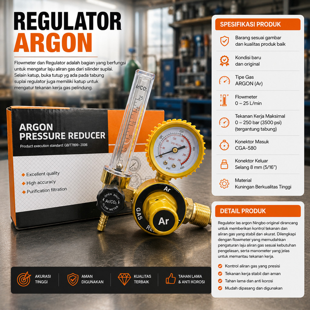 REGULATOR ARGON AR REGULATOR LAS ARGON