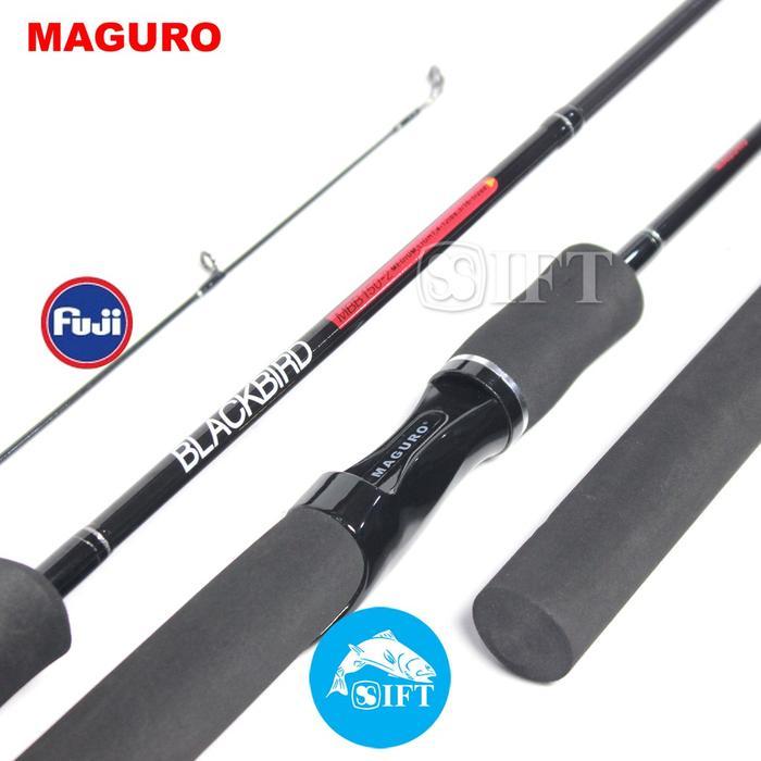 Joran MAGURO BLACKBIRD 120 135 150 165 180 FUJI | Pancing spinning - 150CM