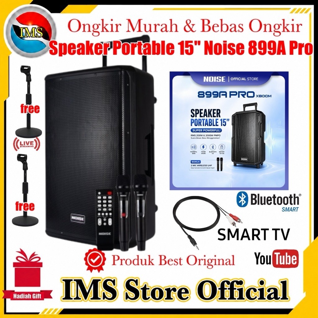 Speaker Portable Noise 15 inch 899A Pro new original