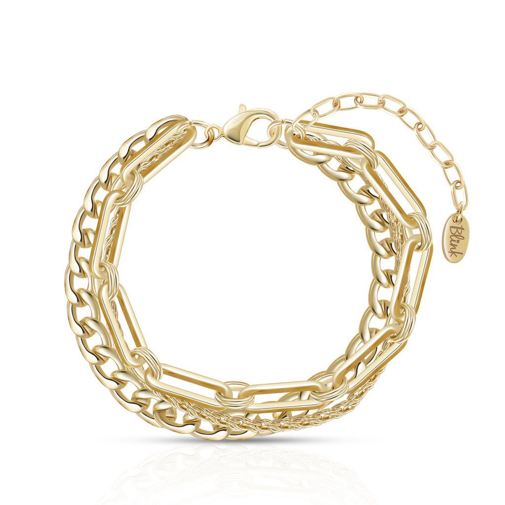 Gelang Emas Trinity Link -Trinity Link Gold Bracelet