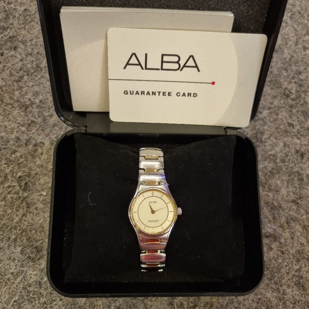 Jam tangan Alba Vintage + Box Original second