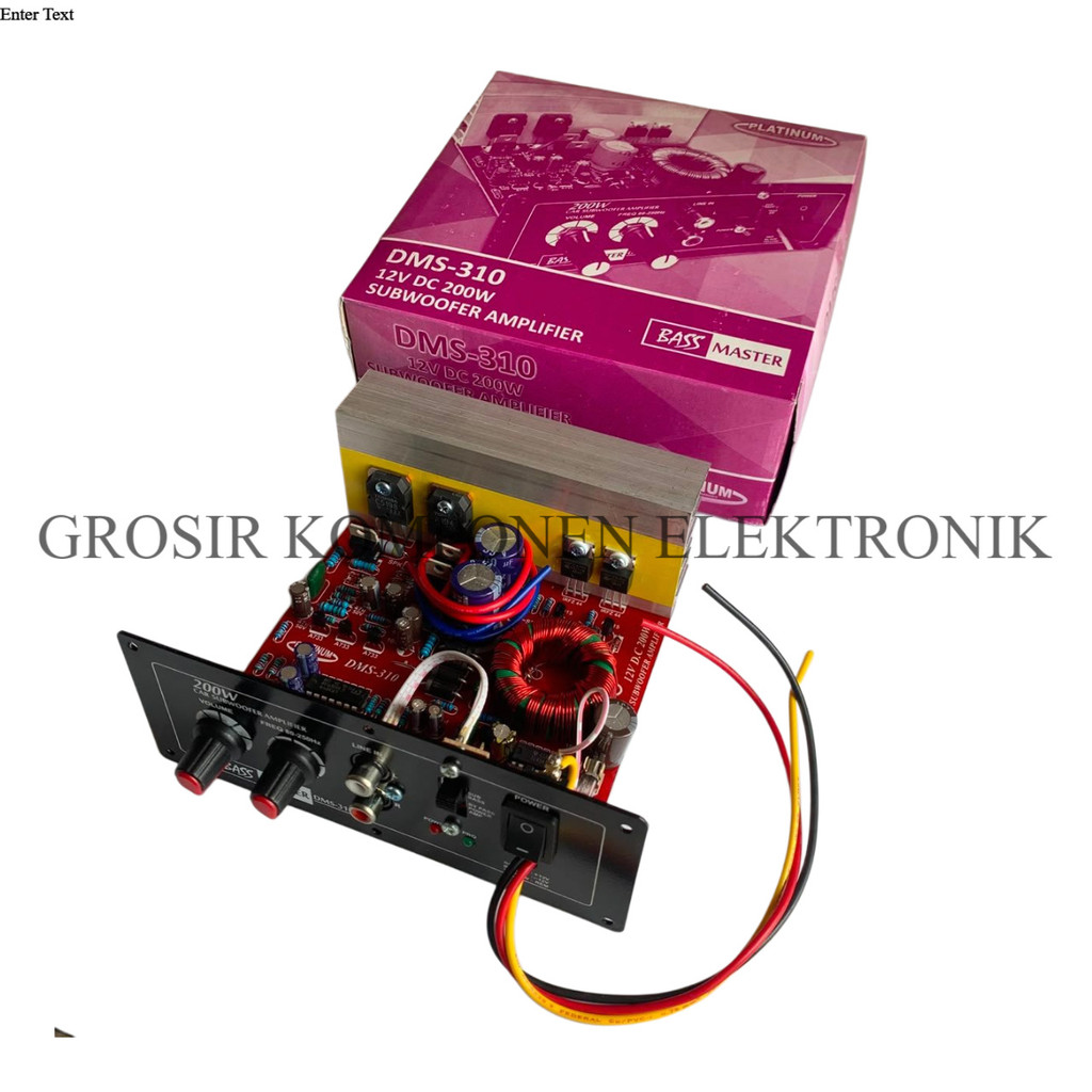 Kit Power Amplifier Subwoofer Monoblok DMS 310