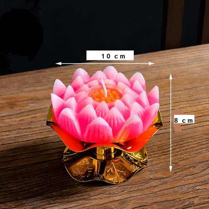 Lilin teratai lilin puja sembahyang teratai 1 set - teratai