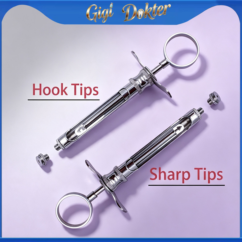 Dental Citoject Manual Aspirating Syringe / Suntikan Aspirasi Manual Citoject / Suntikan Anastesi Gi